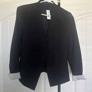 Theory collarless blazer